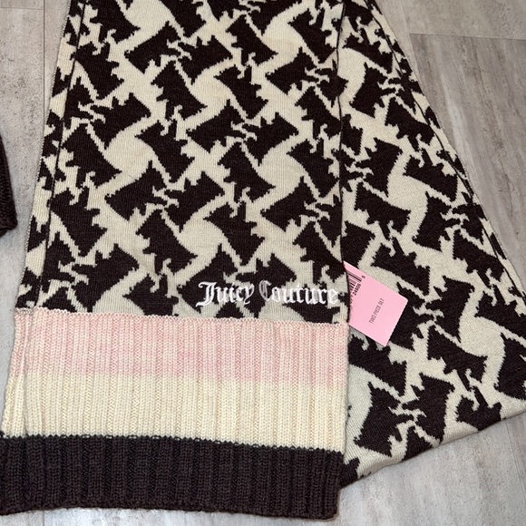 NWT Juicy Couture Scarf & Beanie Set - Picture 2 of 3